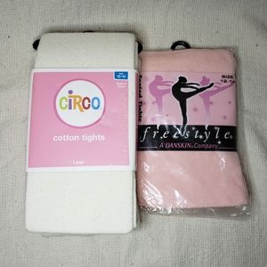 2 NWT Tights Danskin Circo Pink White